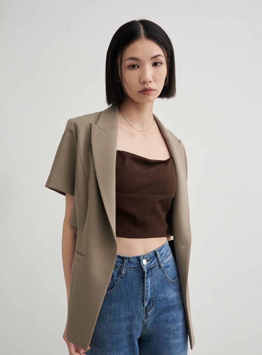 U型美背細肩帶BRA背心上衣