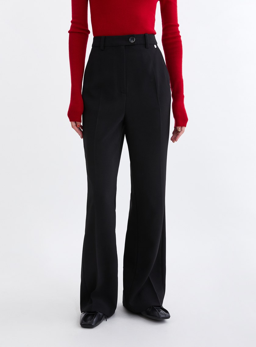 經典滑順微喇叭西裝長褲