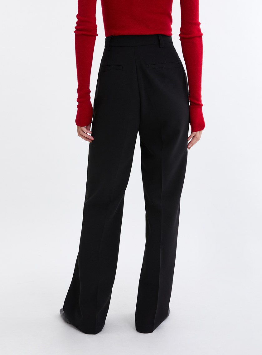 經典滑順微喇叭西裝長褲