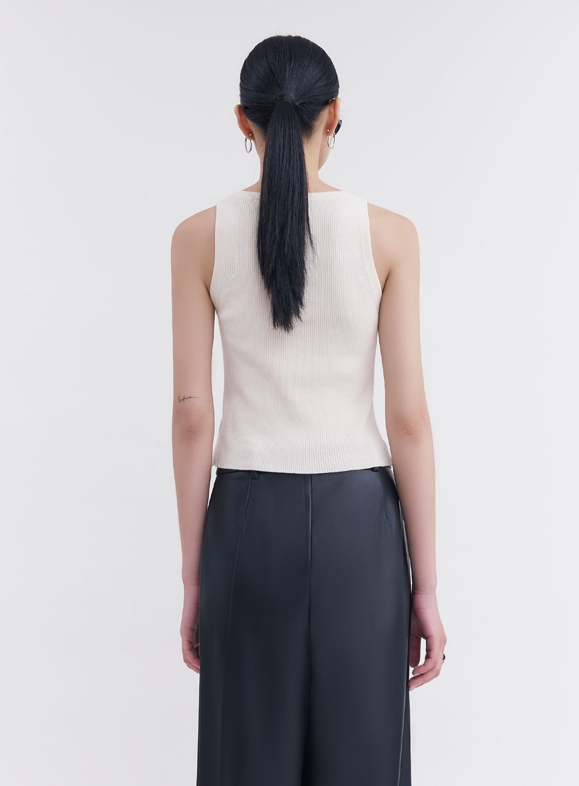 可機洗亨利領羊毛背心