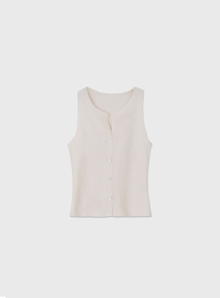 可機洗亨利領羊毛背心