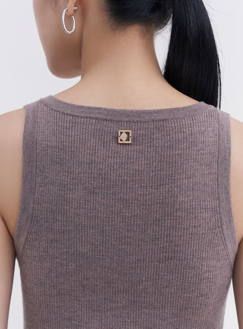 可機洗亨利領羊毛背心