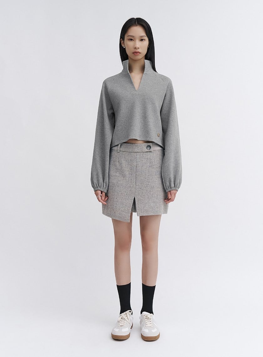 品牌織標坑條羊毛中筒襪