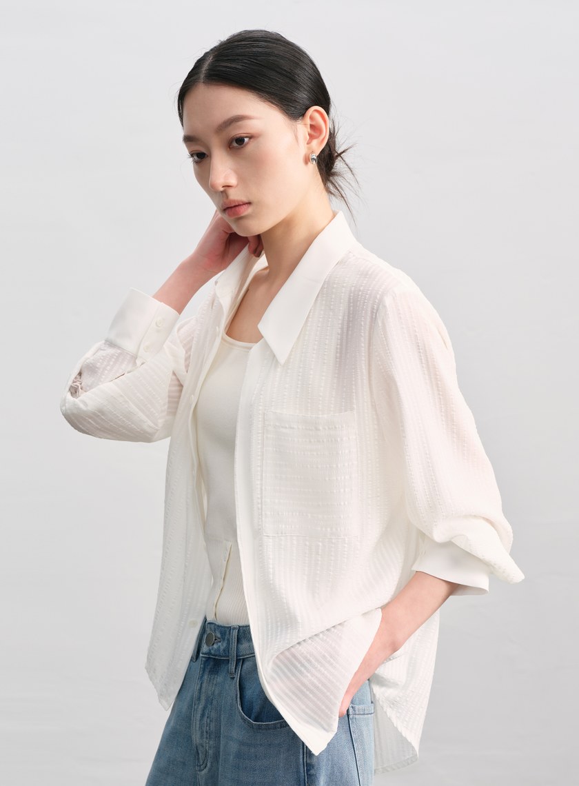 肌理休閒襯衫