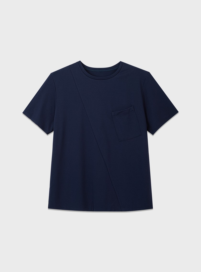 涼感抑菌撞色T-Shirt