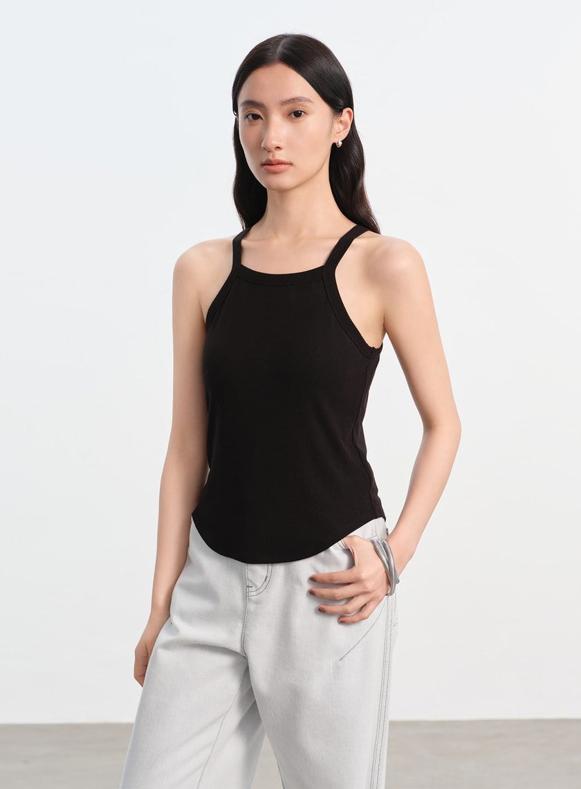 慵懶削肩Bra Top