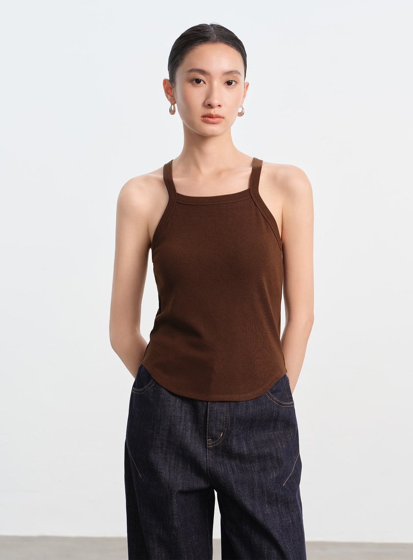 慵懶削肩Bra Top