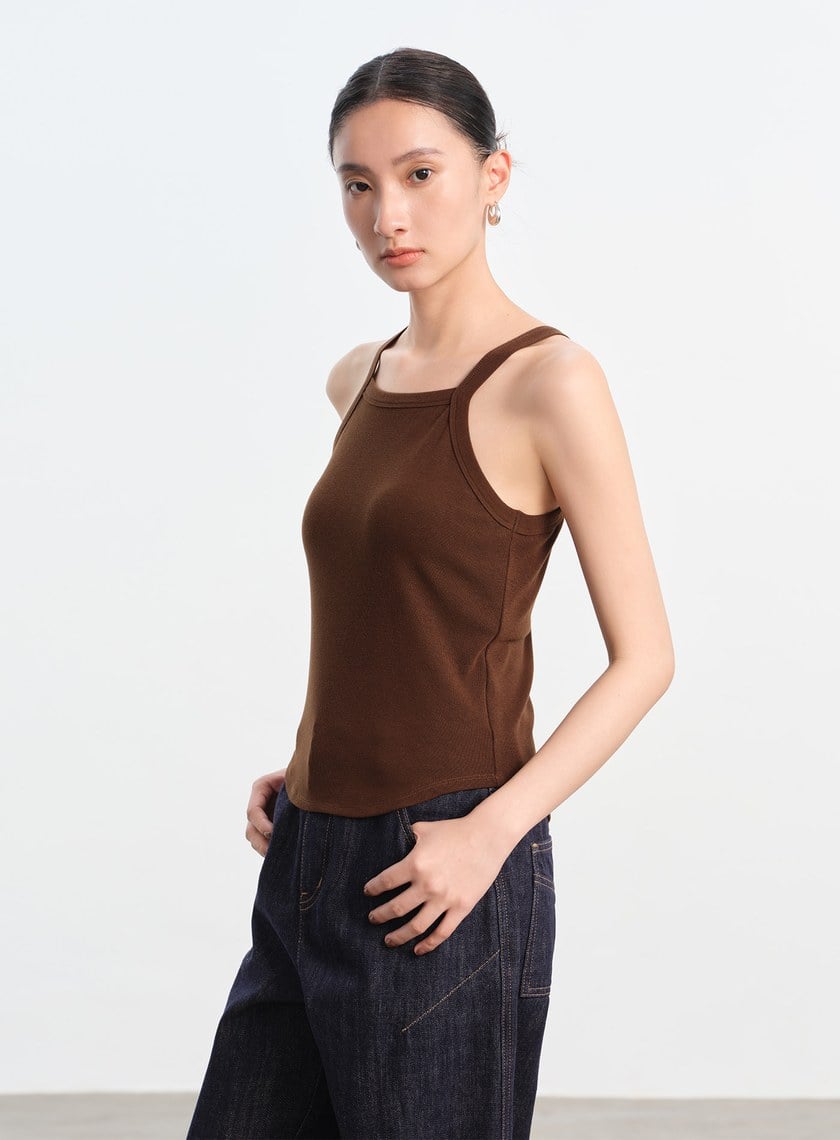 慵懶削肩Bra Top