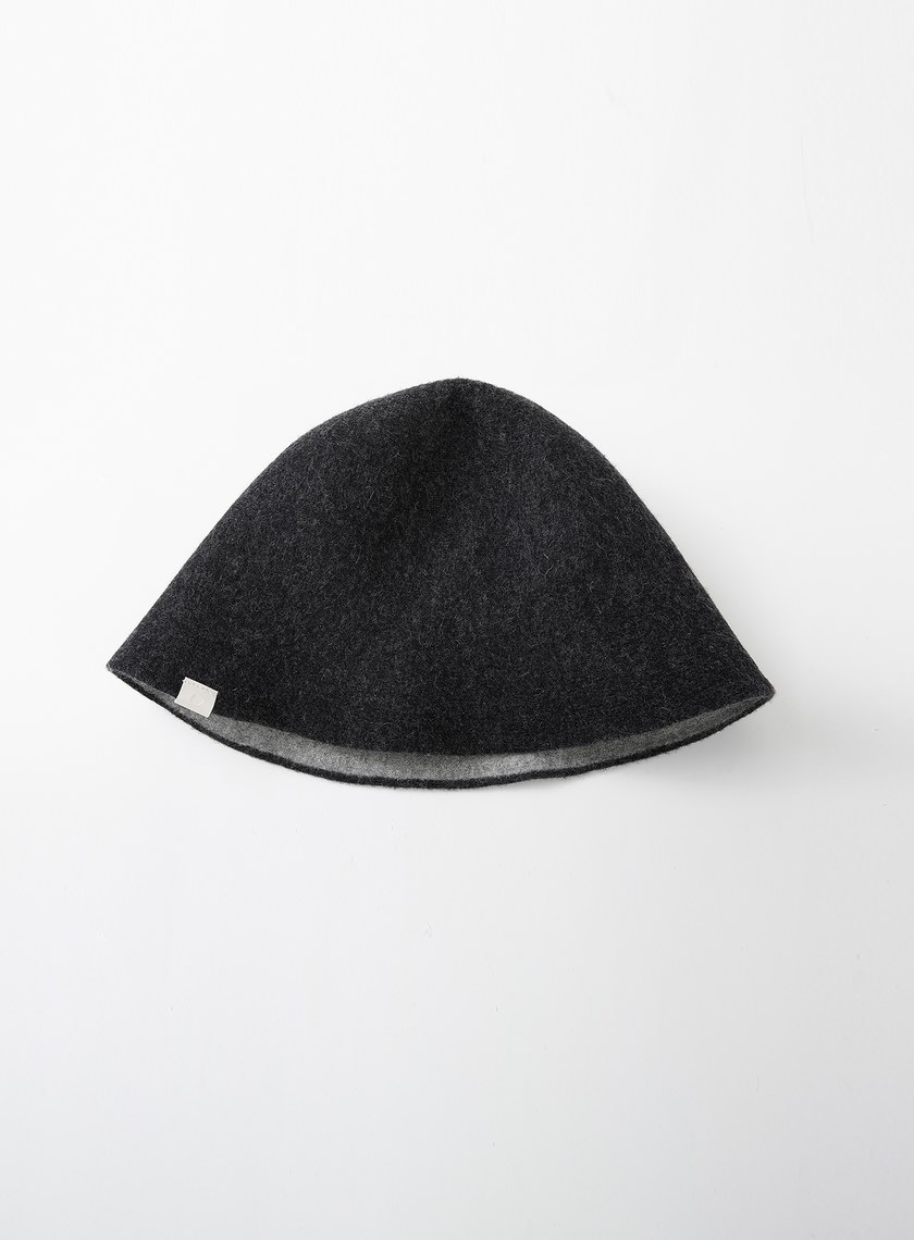 純羊毛雙色鐘型帽