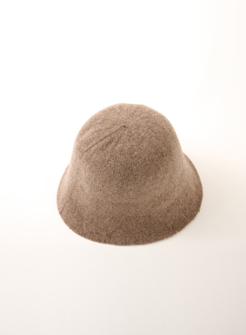 純羊毛雙色鐘型帽