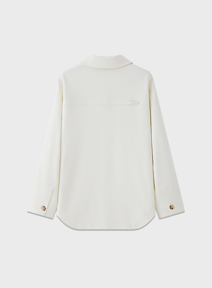 經典人字紋寬鬆休閒感襯衫