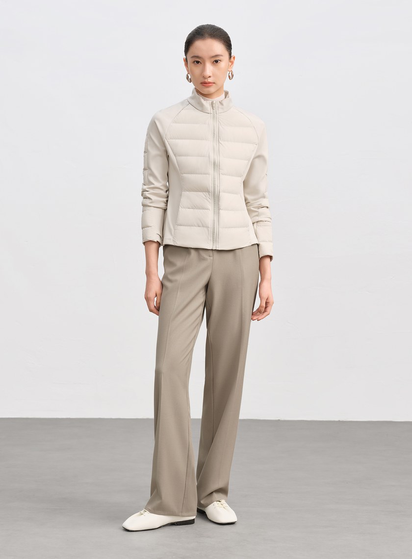 時髦兩件式片裙西裝長褲