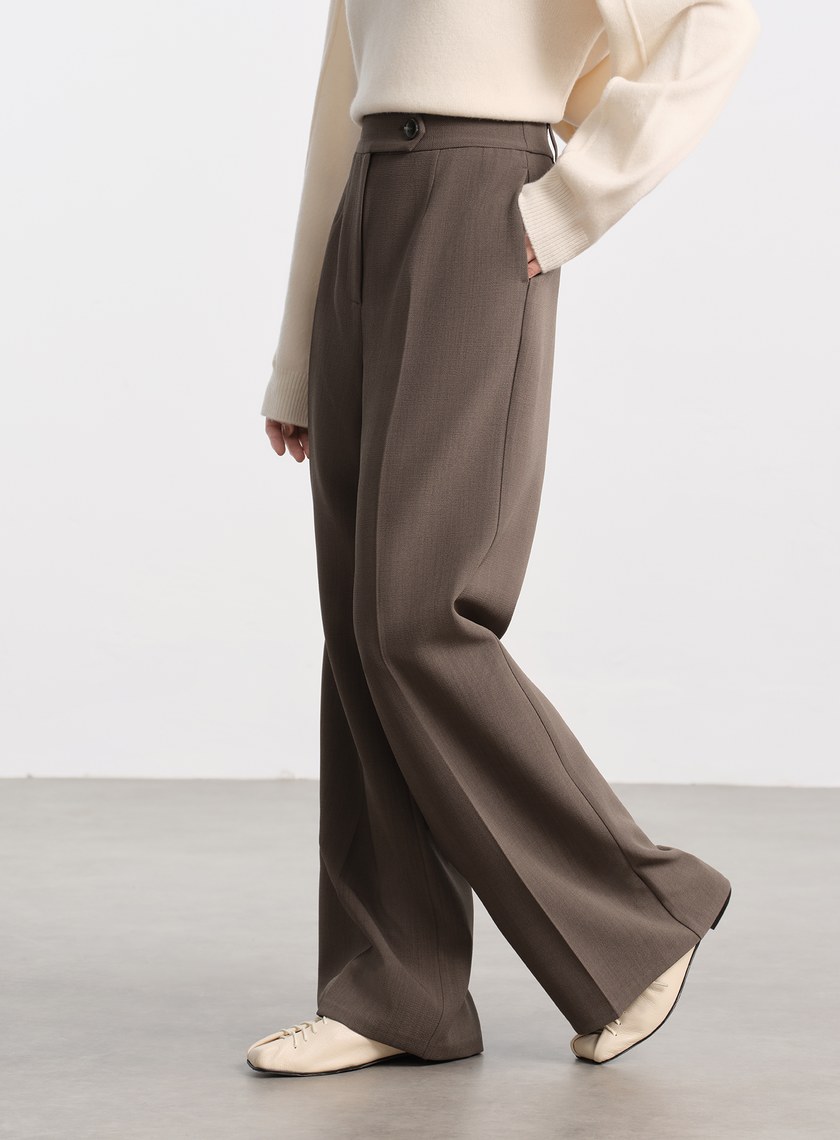 挺廓感高腰西裝寬褲