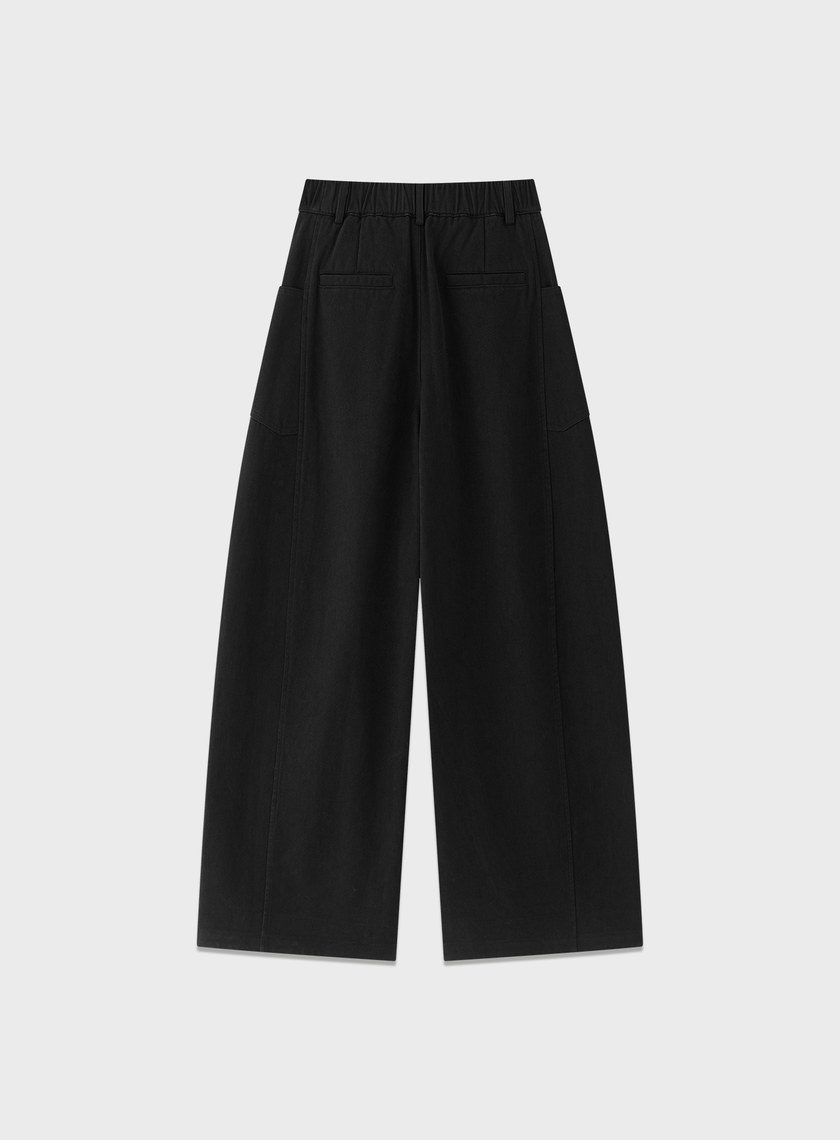 挺廓感內刷毛寬褲