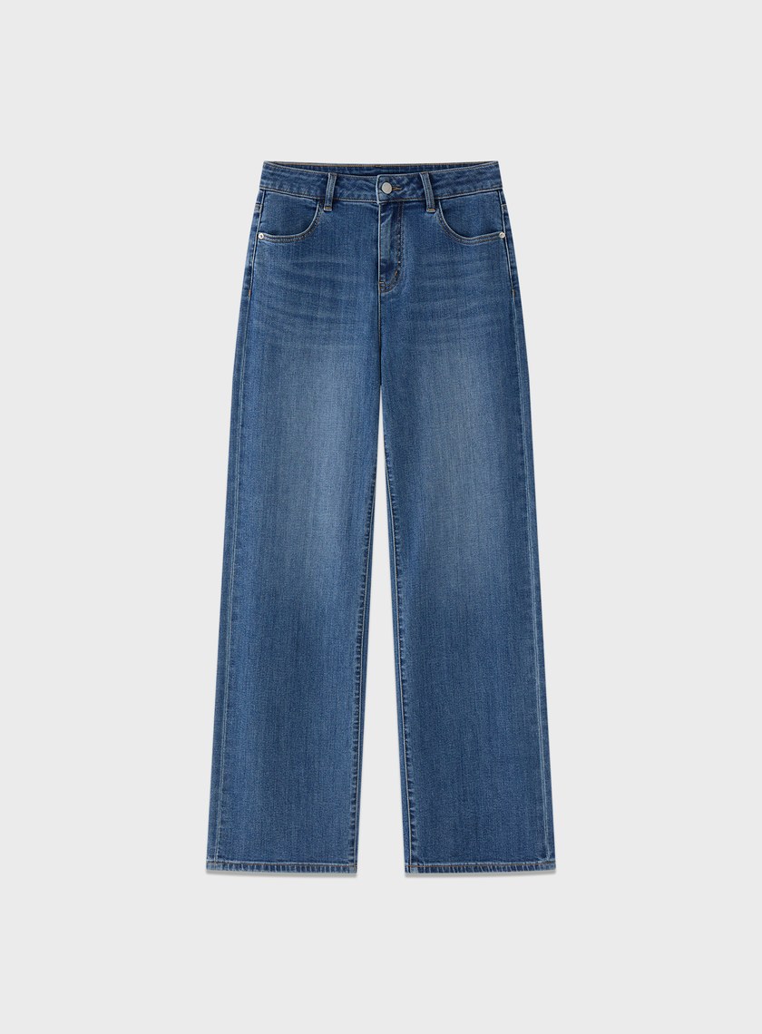 經典小直筒丹寧褲