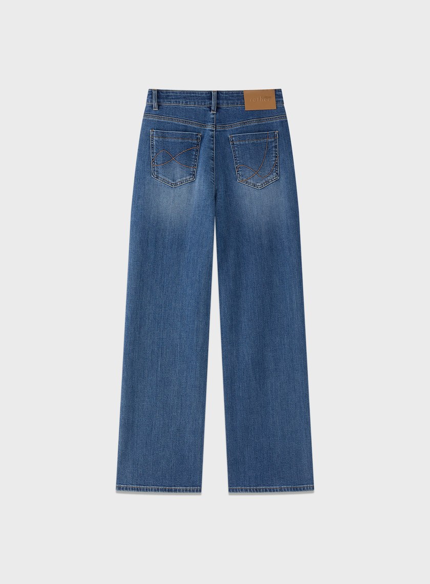 經典小直筒丹寧褲