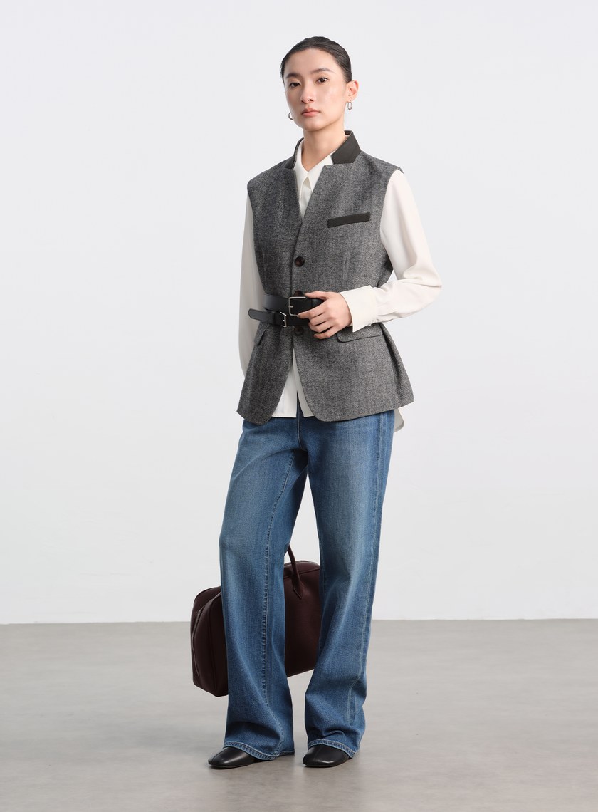 經典小直筒丹寧褲