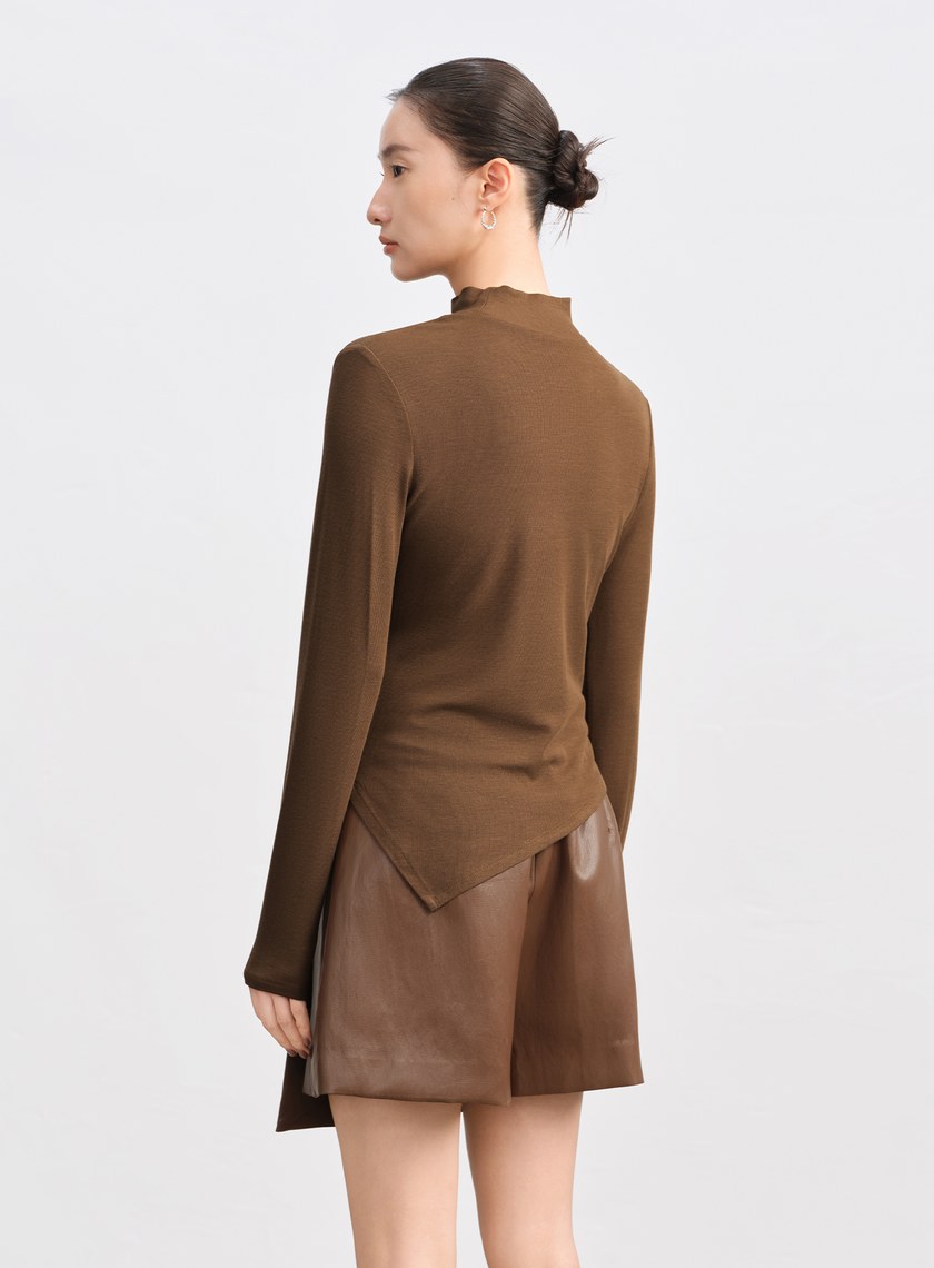 簍空造型感修身上衣