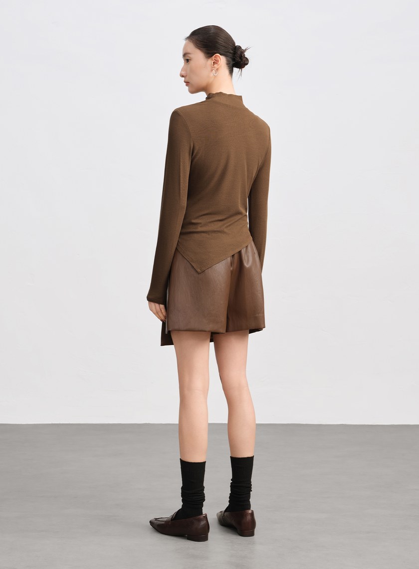 簍空造型感修身上衣