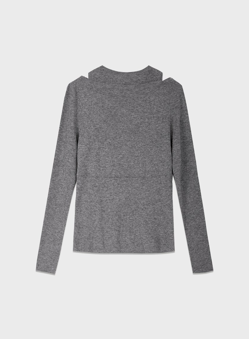 假兩件式造型針織上衣