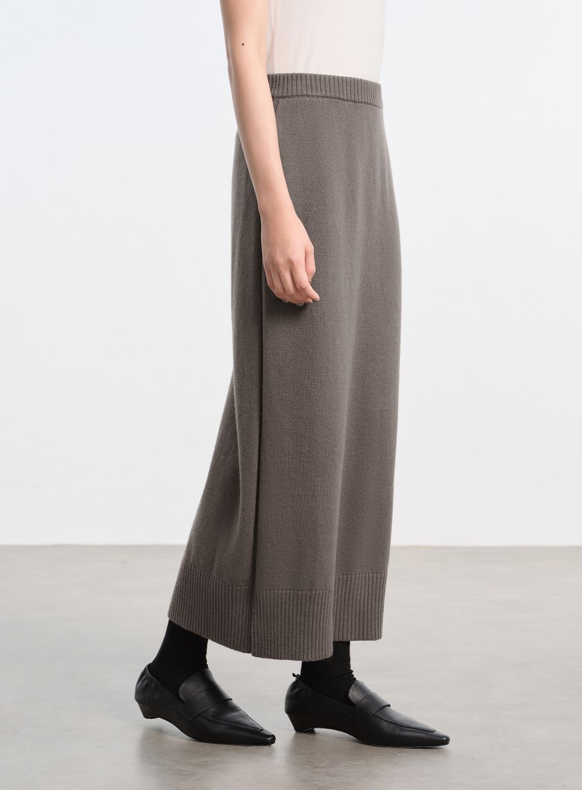 優雅羊毛針織半裙