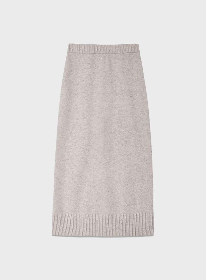 優雅羊毛針織半裙