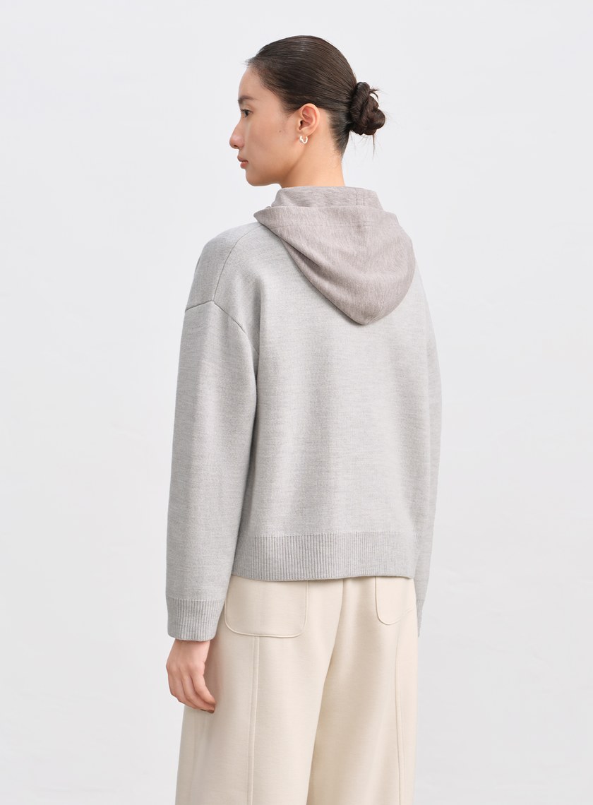 100%美麗諾羊毛針織棒球衫