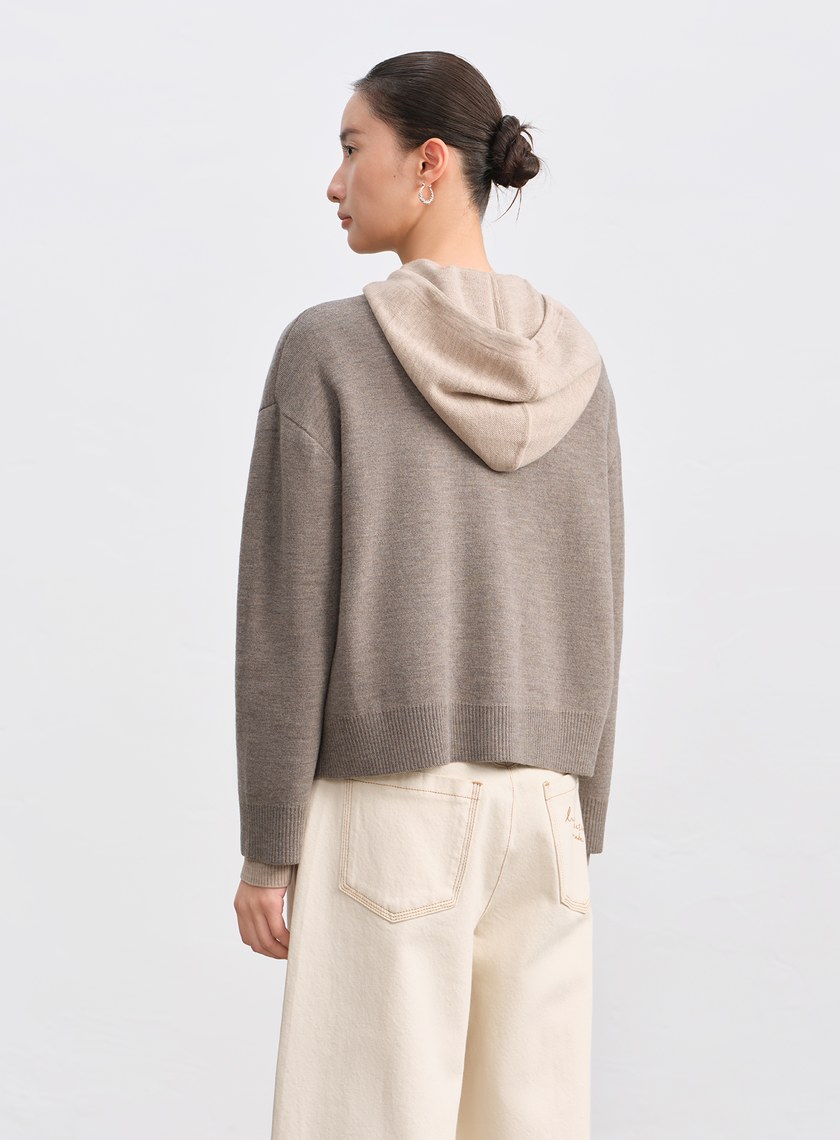 100%美麗諾羊毛針織棒球衫