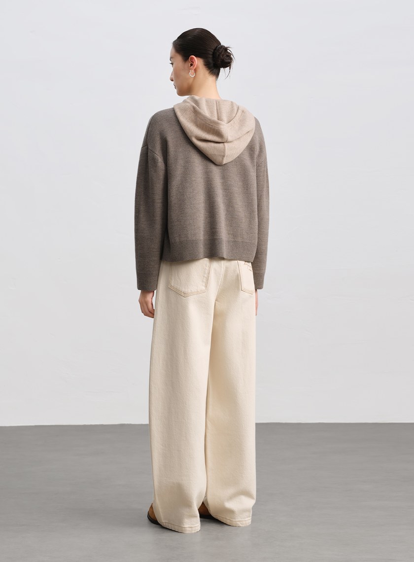 100%美麗諾羊毛針織棒球衫