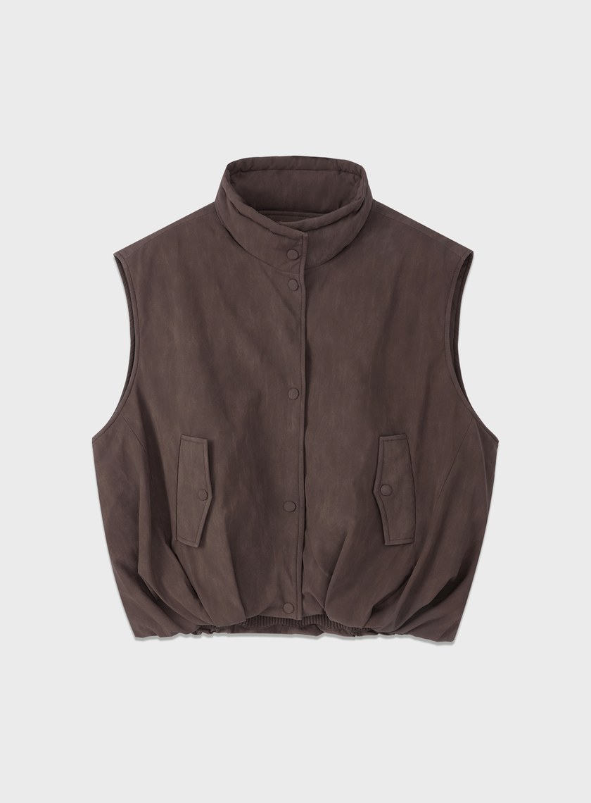 霧面水洗感麂皮馬甲