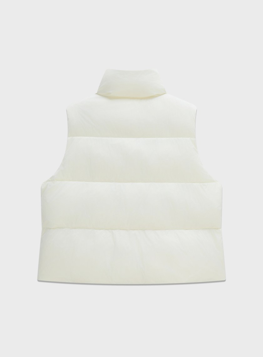 霧面立領輕盈羽絨背心