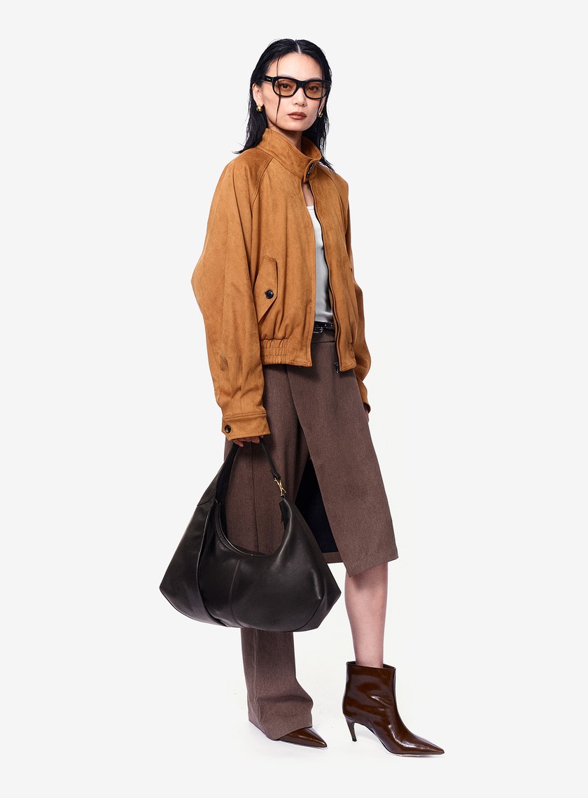 FEMANCE_Wander Hobo 不對稱慵懶感皮革托特包