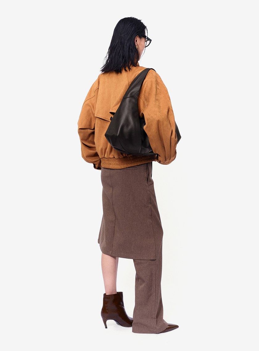 FEMANCE_Wander Hobo 不對稱慵懶感皮革托特包