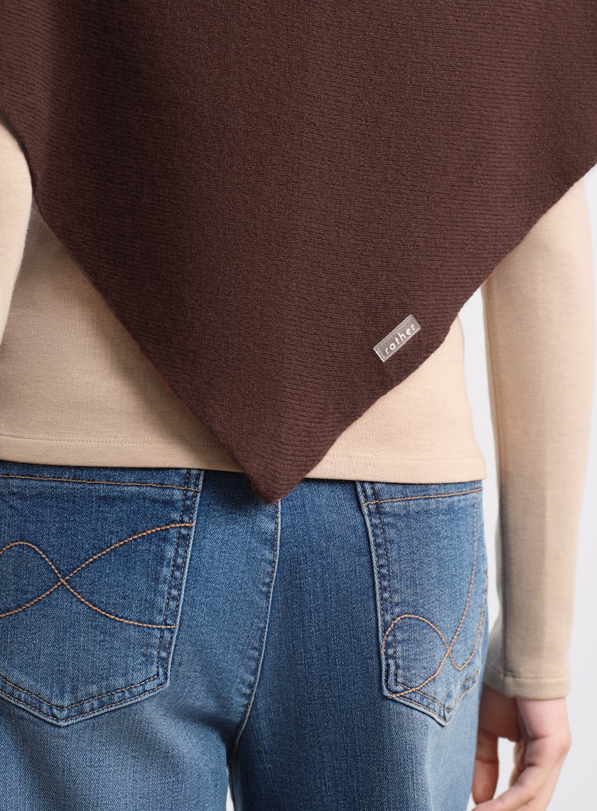 100%純羊毛三角披巾