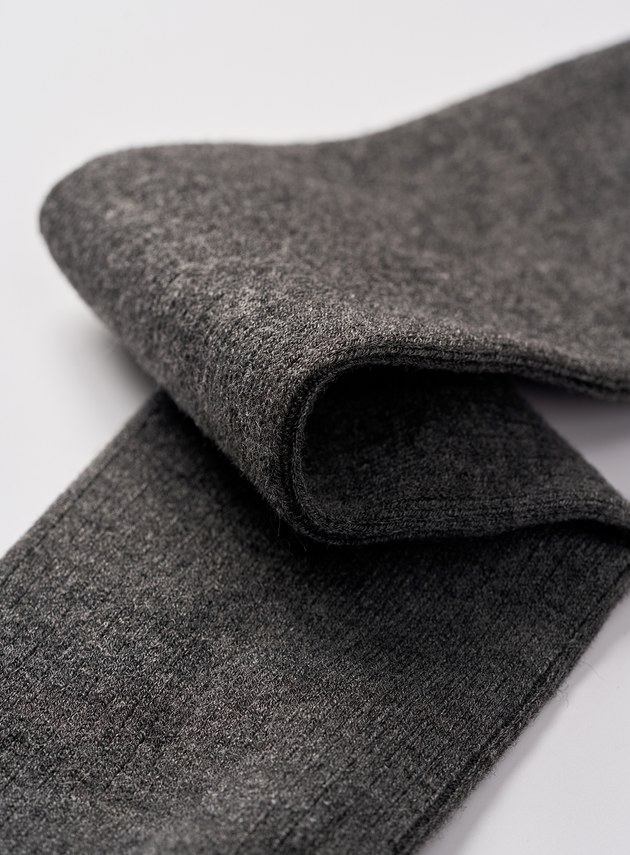 仿羊毛羅紋中筒襪