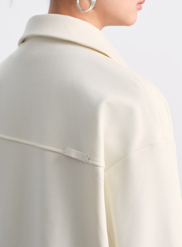 經典人字紋寬鬆休閒感襯衫