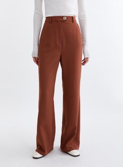 經典滑順微喇叭西裝長褲