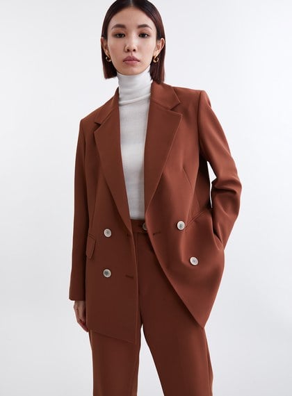 經典滑順雙排釦西裝外套