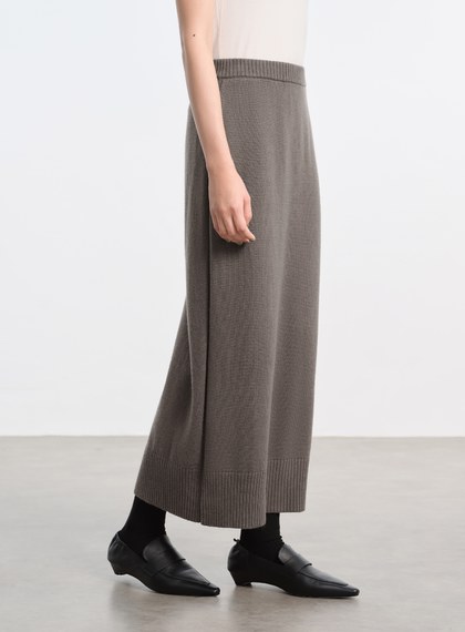 優雅羊毛針織半裙